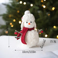 Hendrano™ Plush Knitted Snowman Ornament with Cozy Handmade Look