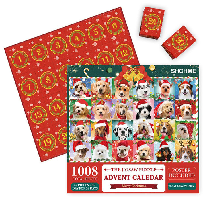 Christmas Jigsaw Puzzle Advent Calendar with Mystery Scenes