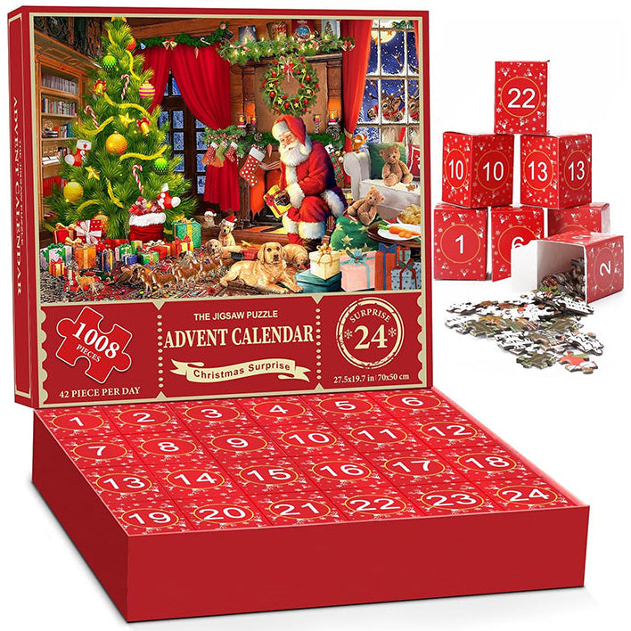 Christmas Jigsaw Puzzle Advent Calendar with Mystery Scenes