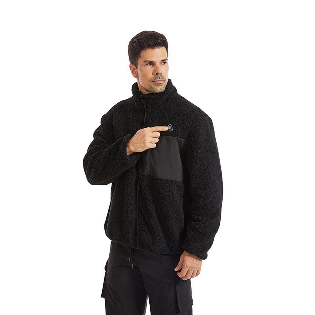 USB Heated Fleece Jacket with 4-Zone Heating and Dual Controls – Hendrano™