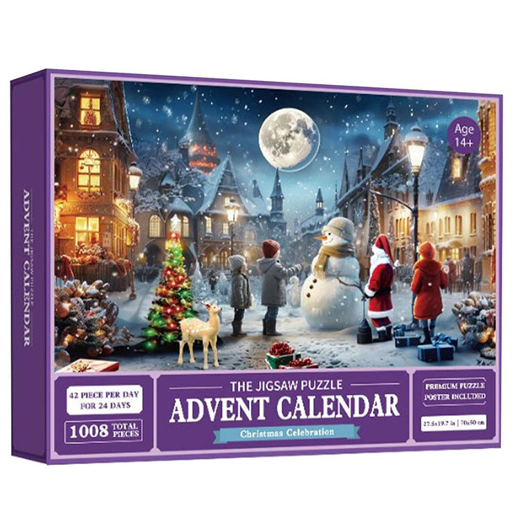 Christmas Jigsaw Puzzle Advent Calendar with Mystery Scenes