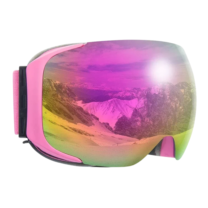 Magnetic Snow Goggles with 2 Polarized Interchangeable Lenses