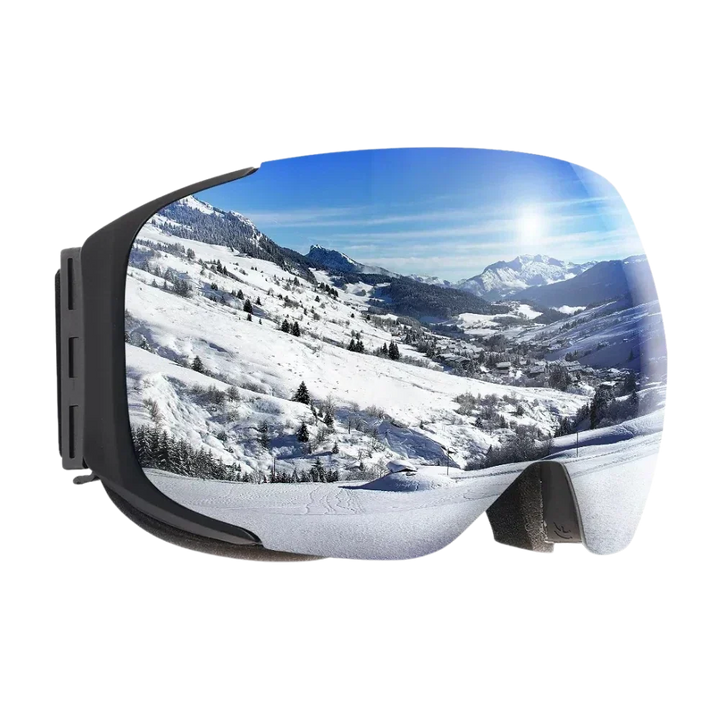 Magnetic Snow Goggles with 2 Polarized Interchangeable Lenses
