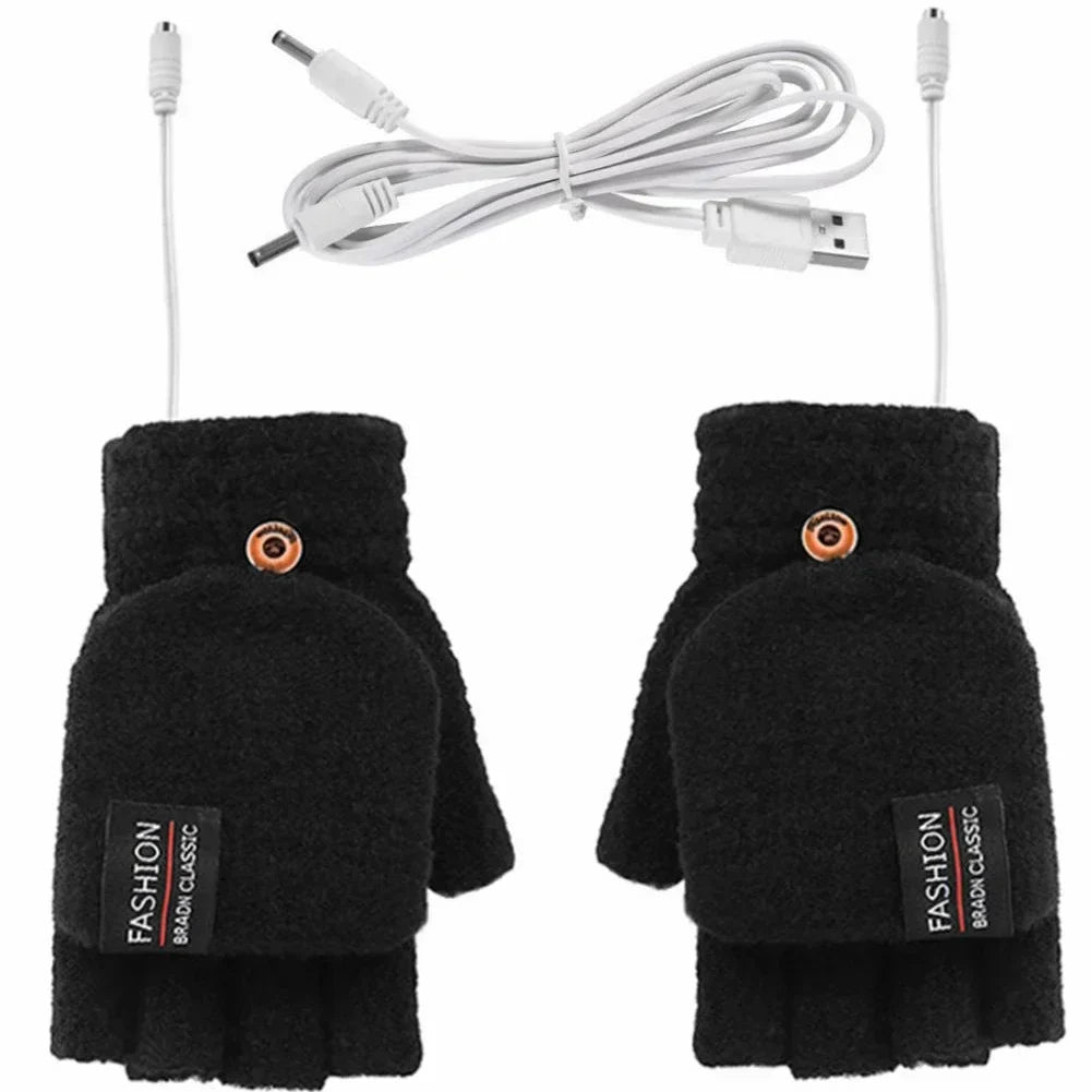 Hendrano™ USB Rechargeable Knit Heated Gloves with 3 Heat Settings