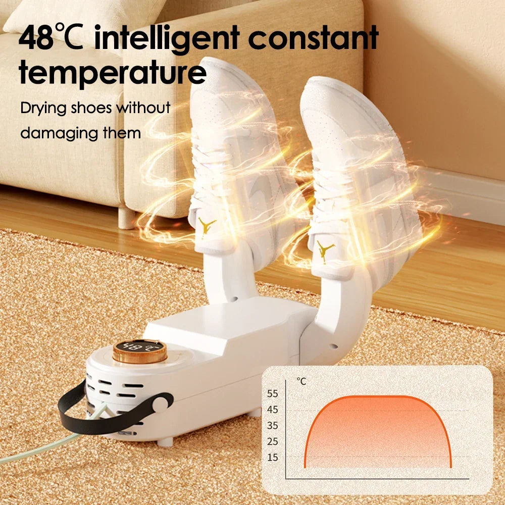 Hendrano™ Folding Shoe Dryer and Deodorizer with 4 Timer Settings