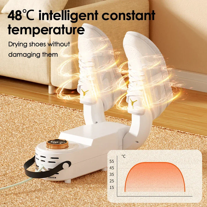 Hendrano™ Folding Shoe Dryer and Deodorizer with 4 Timer Settings