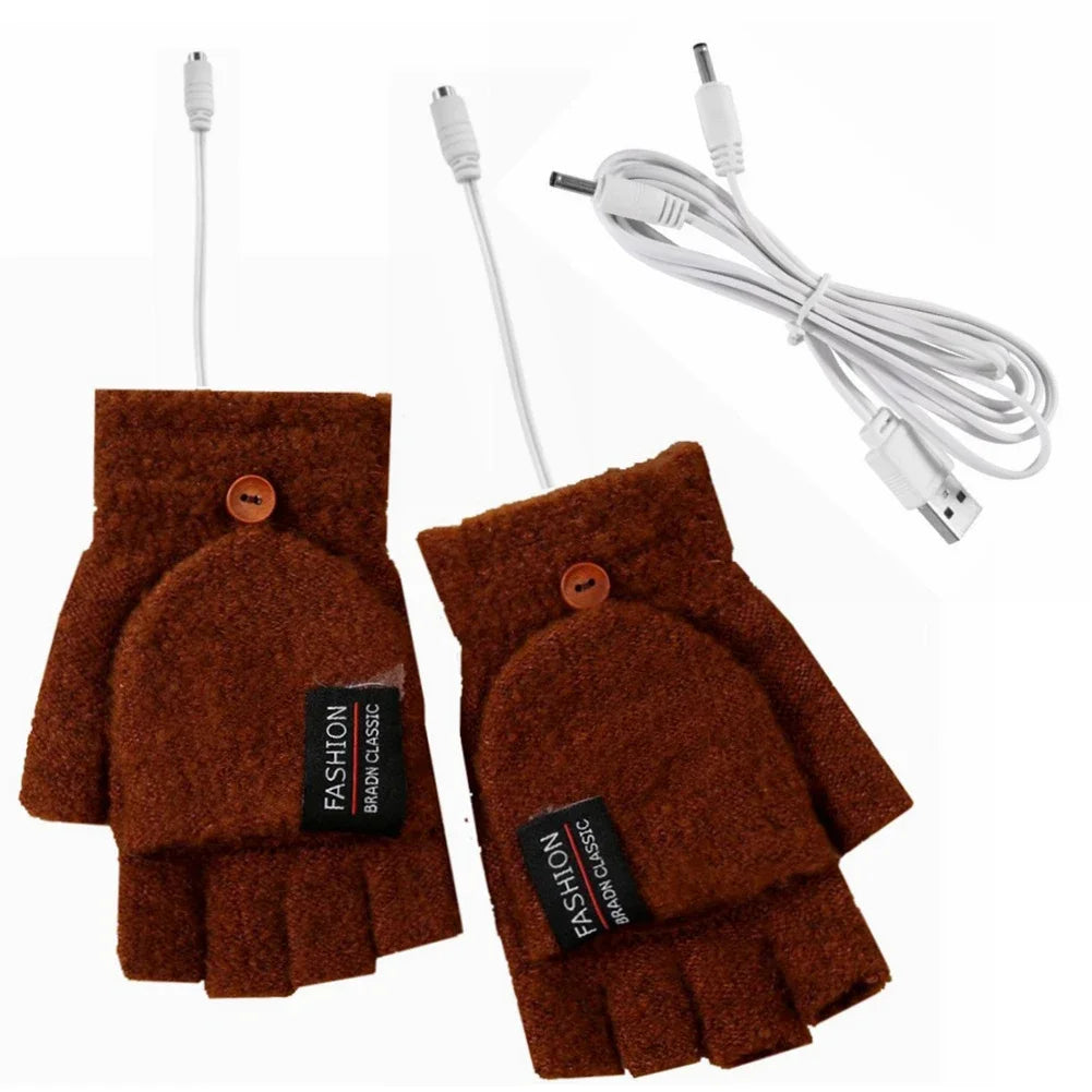 Hendrano™ USB Rechargeable Knit Heated Gloves with 3 Heat Settings