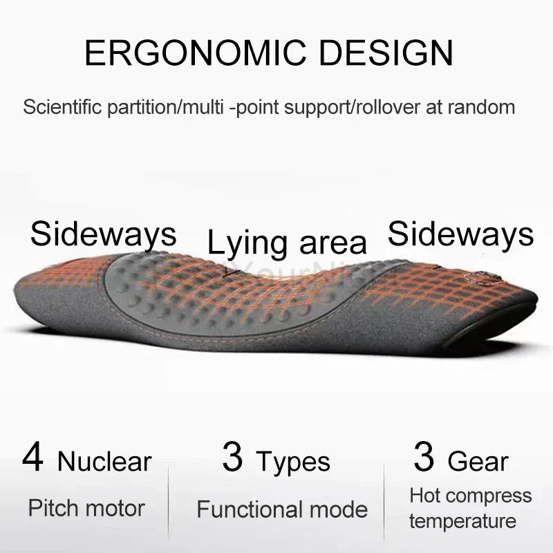 Hendrano™ Heated Neck and Back Massage Pillow with Vibration