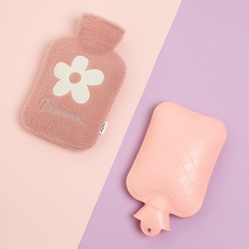Hendrano™ Plush 1L Hot Water Bottle with Washable Cover