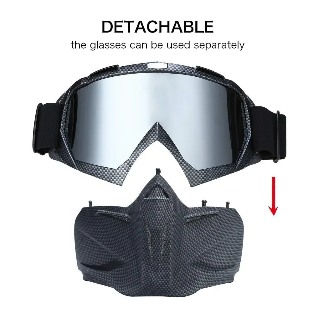 Full Face Snow Mask with Anti-Fog UV Goggles