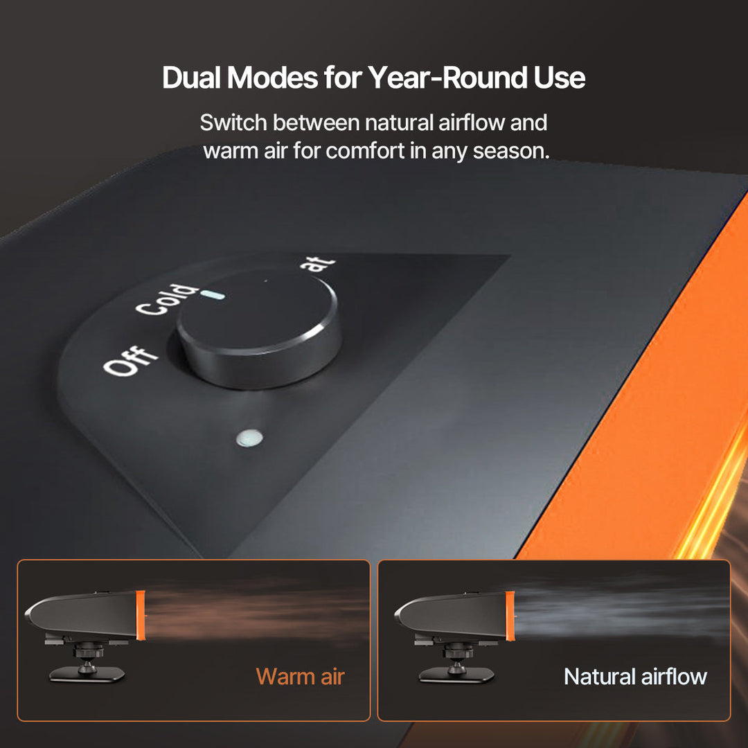Portable Car Heater and Windshield Defroster, 360° Swivel