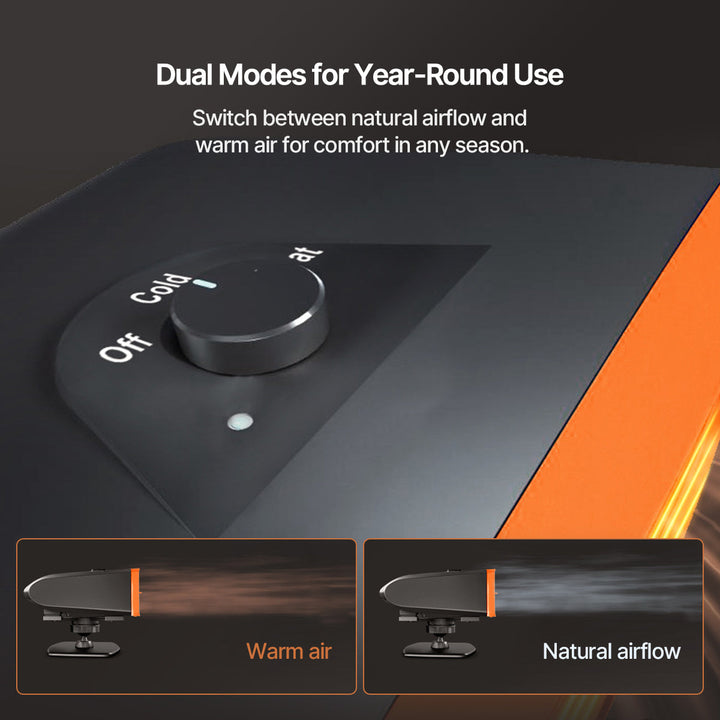 Portable Car Heater and Windshield Defroster, 360° Swivel