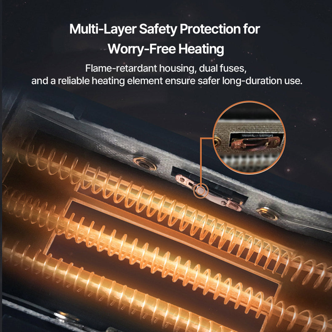 Portable Car Heater and Windshield Defroster, 360° Swivel