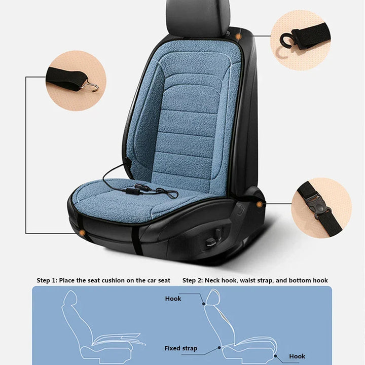 Hendrano™ Heated Car Seat Cover with Two Heat Settings