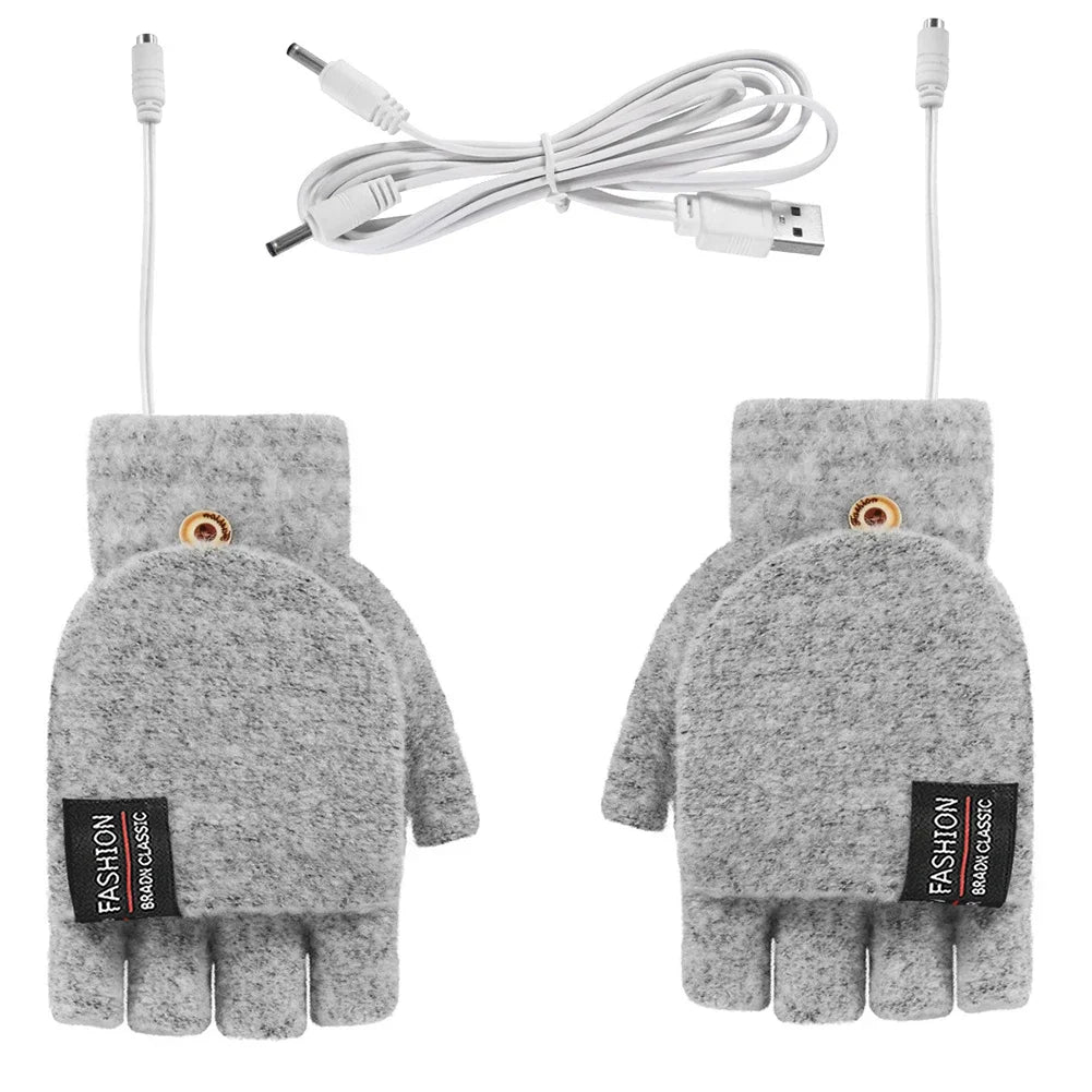 Hendrano™ USB Rechargeable Knit Heated Gloves with 3 Heat Settings
