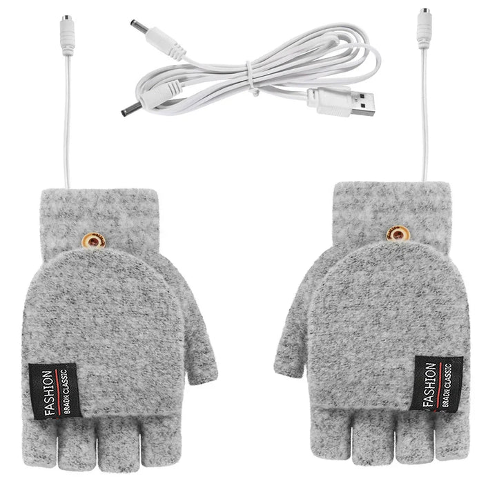 Hendrano™ USB Rechargeable Knit Heated Gloves with 3 Heat Settings