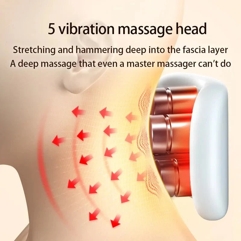 Hendrano™ Cordless Heated Neck Massager with 8 Techniques