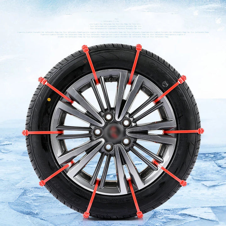 Hendrano™ Rubber Anti-Skid Tire Straps for Snow and Ice, Easy Install
