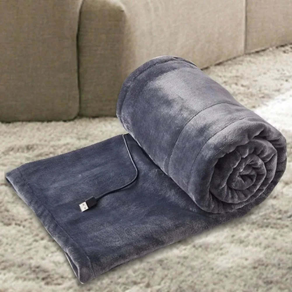 Hendrano™ Compact USB Heated Throw for Couch, Desk and Car