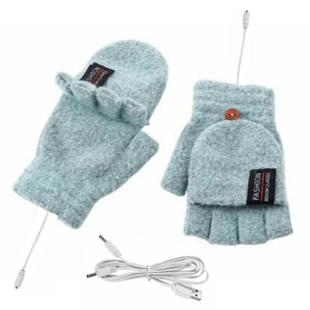 Hendrano™ USB Rechargeable Knit Heated Gloves with 3 Heat Settings