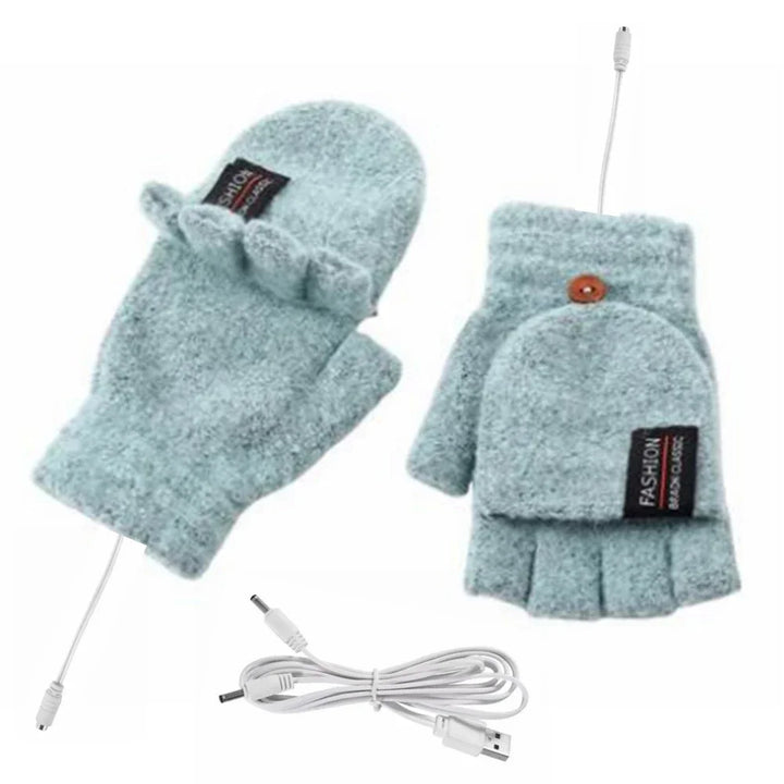 Hendrano™ USB Rechargeable Knit Heated Gloves with 3 Heat Settings
