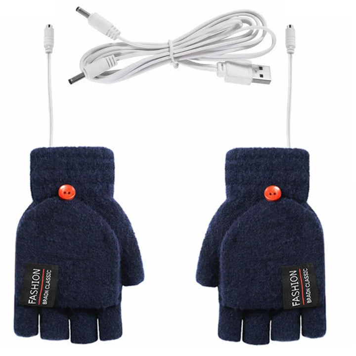 Hendrano™ USB Rechargeable Knit Heated Gloves with 3 Heat Settings
