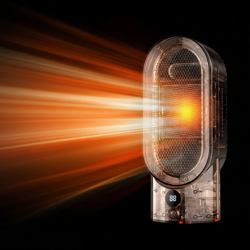 Hendrano™ Portable 800W Space Heater with Cool-Touch Body