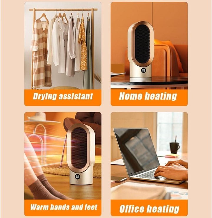 Hendrano™ Portable 800W Space Heater with Cool-Touch Body