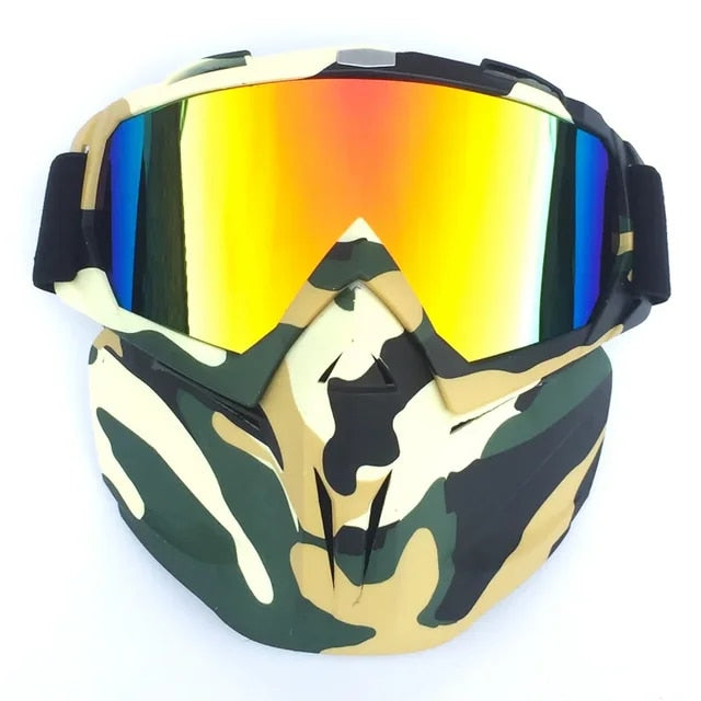 Full Face Snow Mask with Anti-Fog UV Goggles