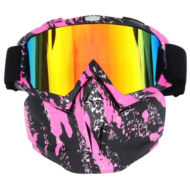 Hendrano™ Full Face Snow Mask with Anti-Fog UV Goggles