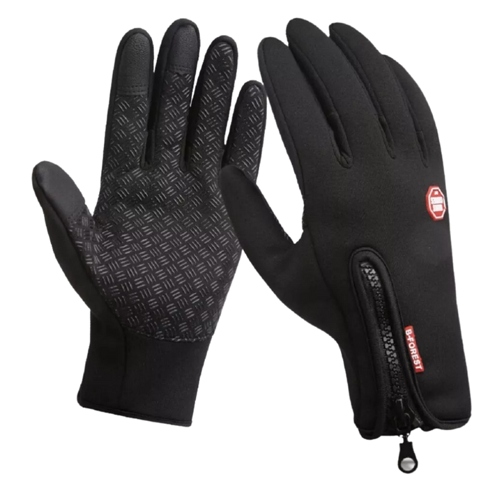 Hendrano™ Windproof Thermal Gloves with Zipper, Grip Palm and Touchscreen