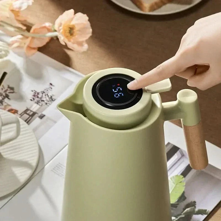 1 Liter Insulated Thermos with Temperature Display Lid