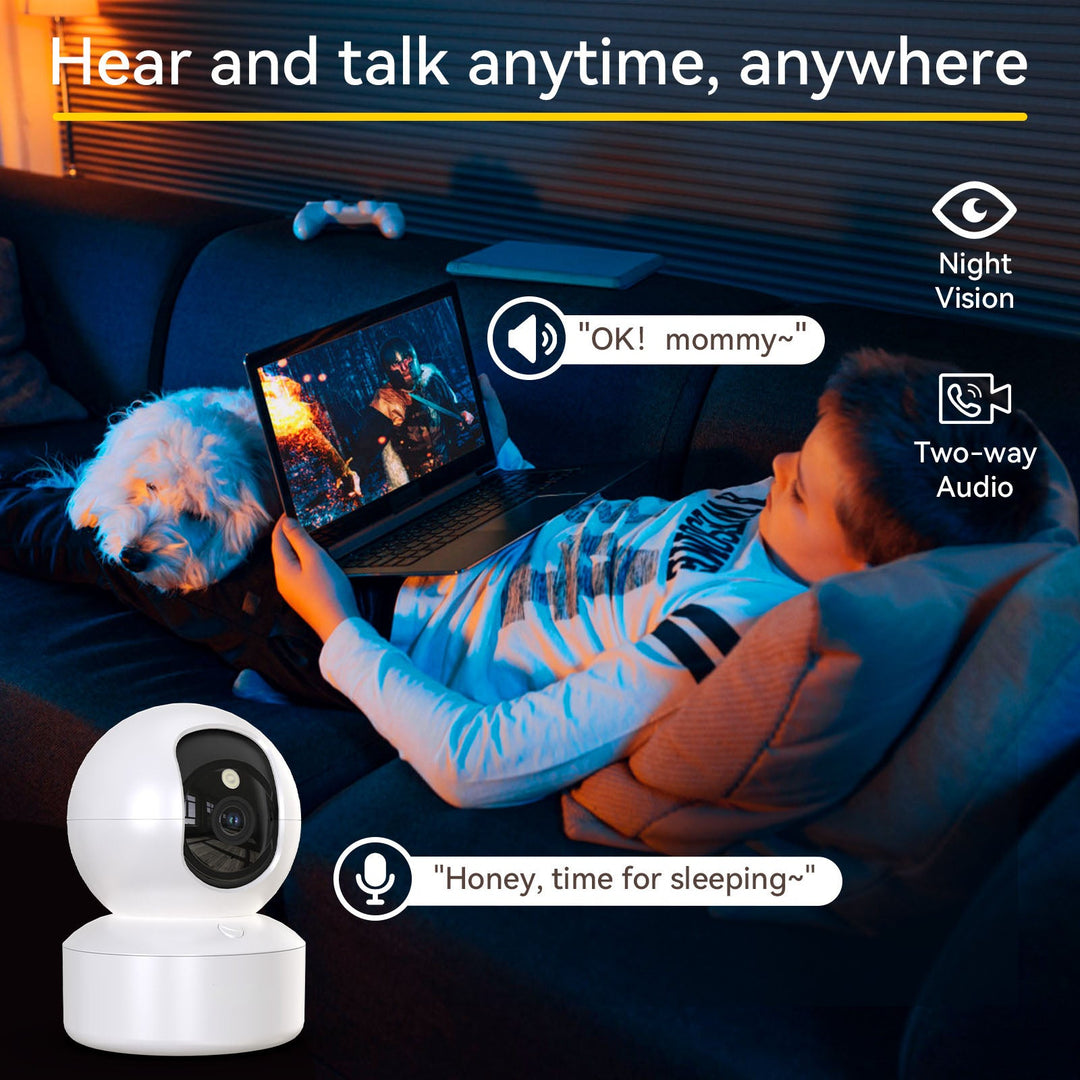 Hendrano™ 2K Indoor Security Camera with Pan-Tilt Motion Tracking