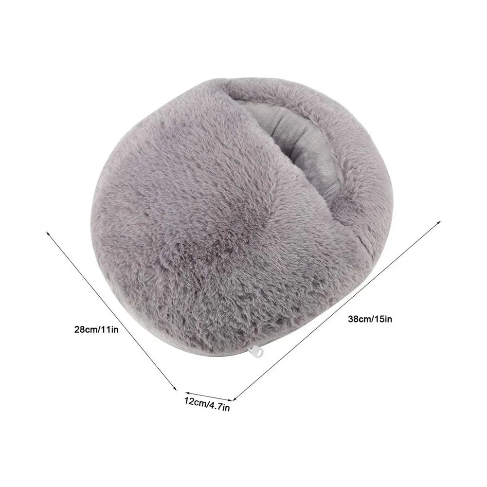 Hendrano™ Fuzzy USB Heated Foot Warmer with Thick Plush Padding