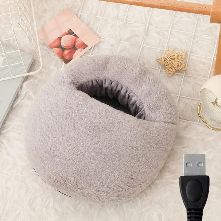 Hendrano™ Fuzzy USB Heated Foot Warmer with Thick Plush Padding
