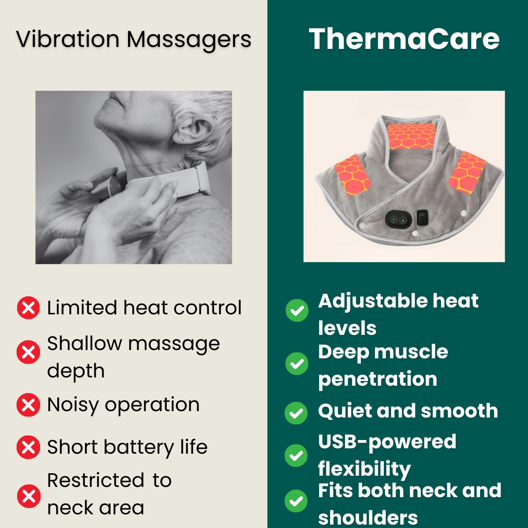 Hendrano™ USB Heated Neck and Shoulder Wrap with Massage