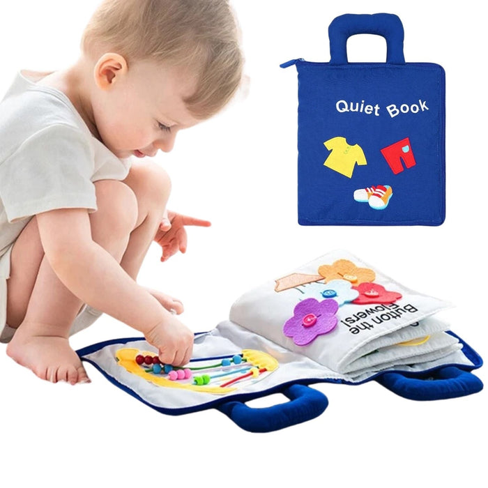 Hendrano™ Montessori Soft Cloth Book for Babies with Crinkle Pages
