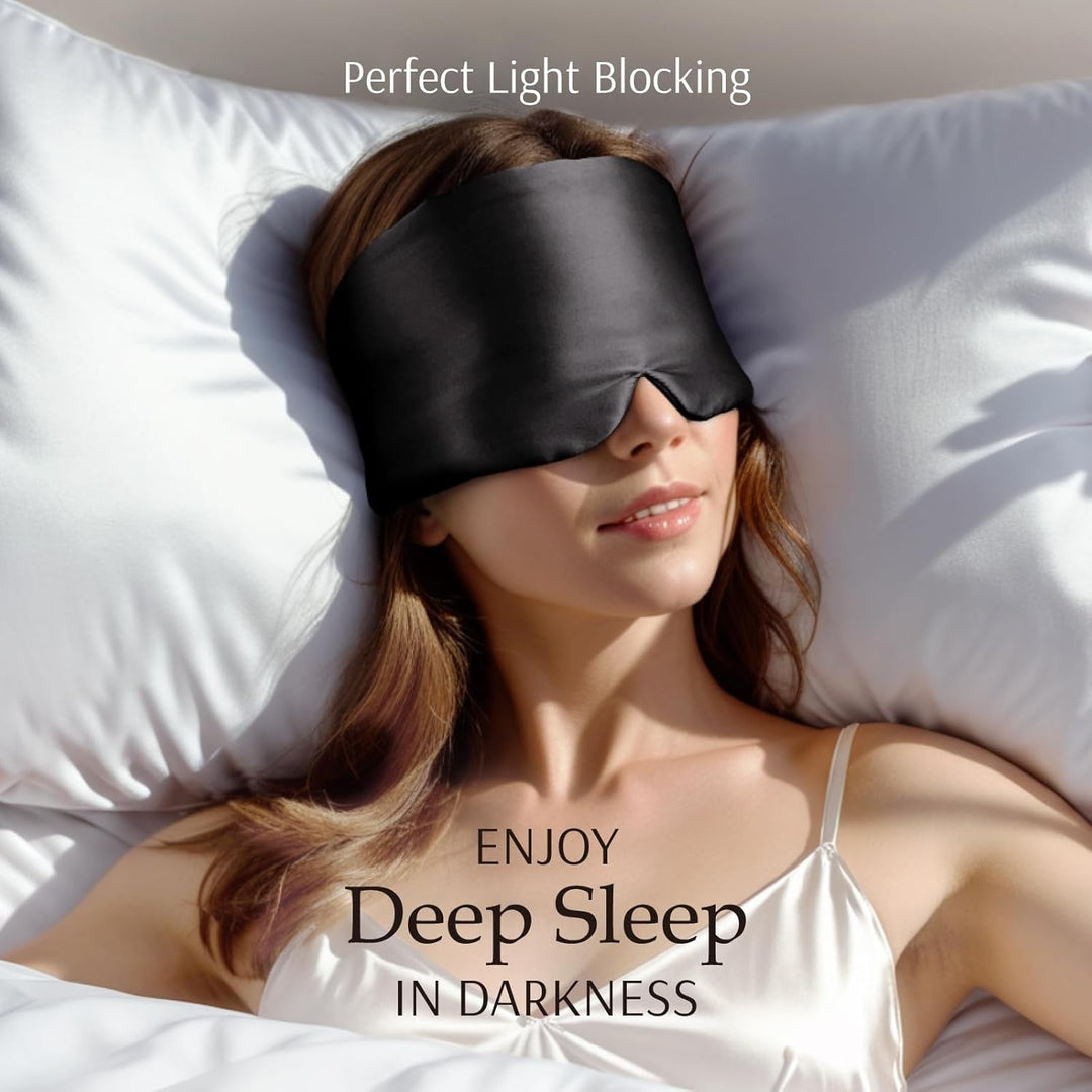 Hendrano™ Mulberry Silk Sleep Mask with Total Blackout Coverage