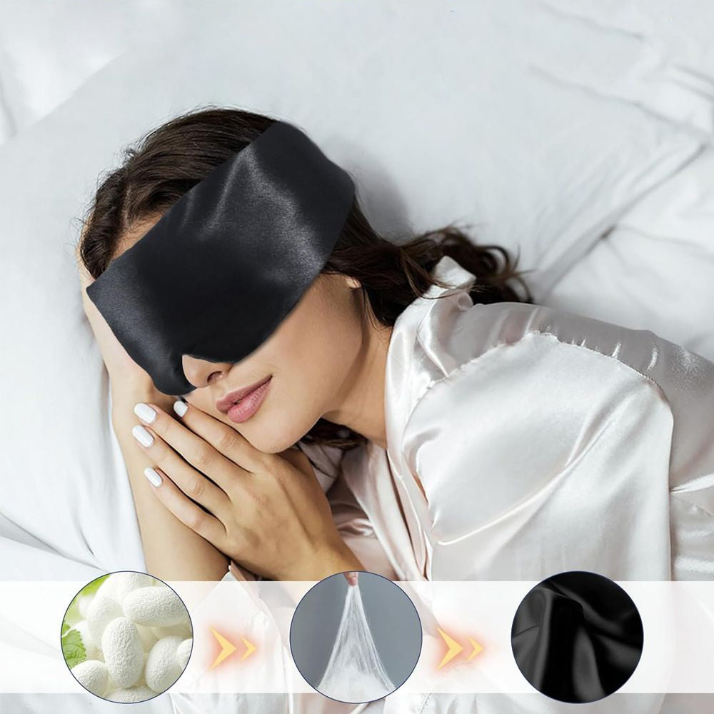 Hendrano™ Mulberry Silk Sleep Mask with Total Blackout Coverage