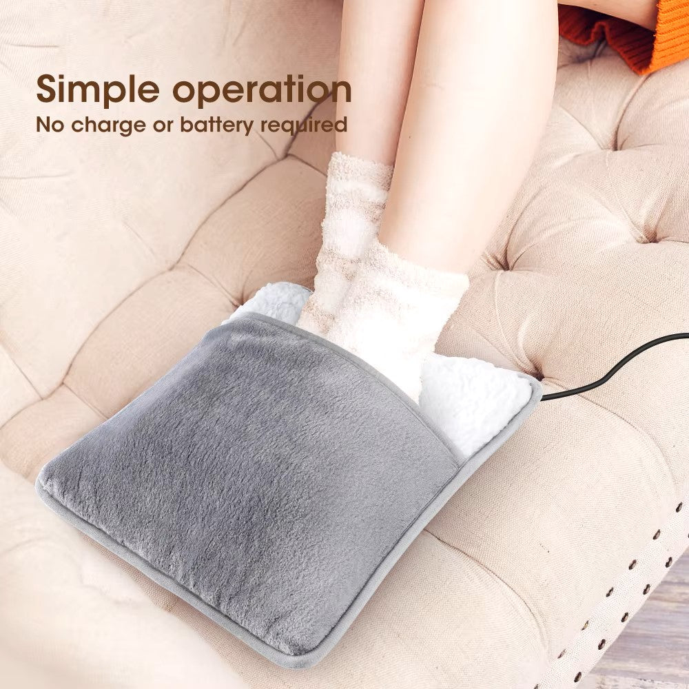 Hendrano™ USB Heated Foot Warmer in Soft Flannel at 40°C