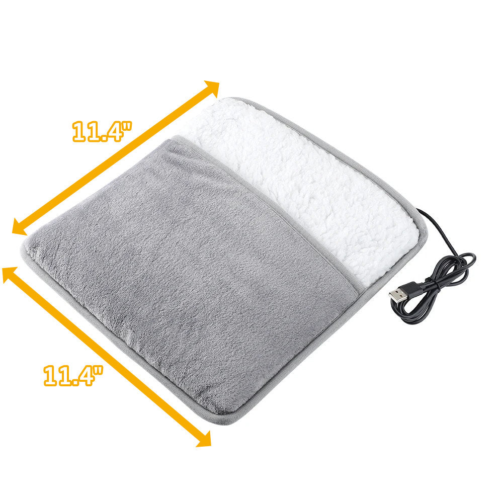 Hendrano™ USB Heated Foot Warmer in Soft Flannel at 40°C
