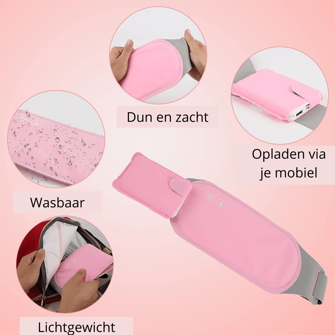 Hendrano™ Rechargeable Belly Heating Pad with Vibration &amp; 3 Heat Levels