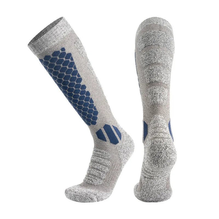 Hendrano™ Long Thermal Wool Ski Socks with Cushioned Padding