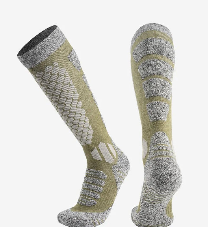 Hendrano™ Long Thermal Wool Ski Socks with Cushioned Padding