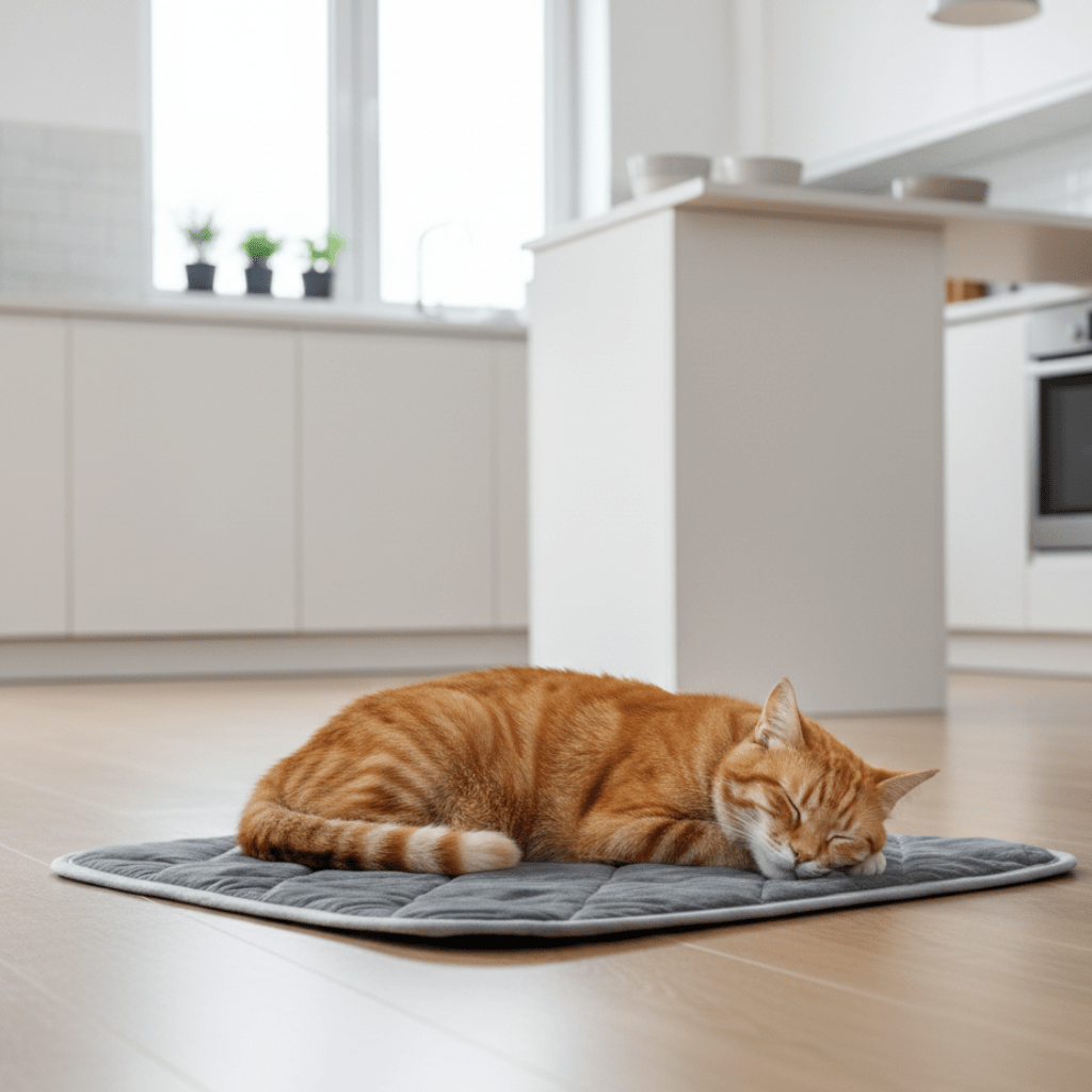 Self-Warming Pet Pad for Cats and Dogs with Non-Slip Bottom