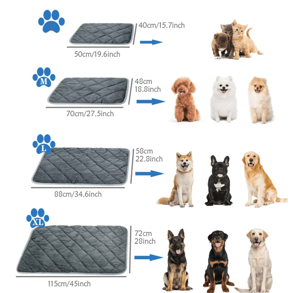 Self-Warming Pet Pad for Cats and Dogs with Non-Slip Bottom