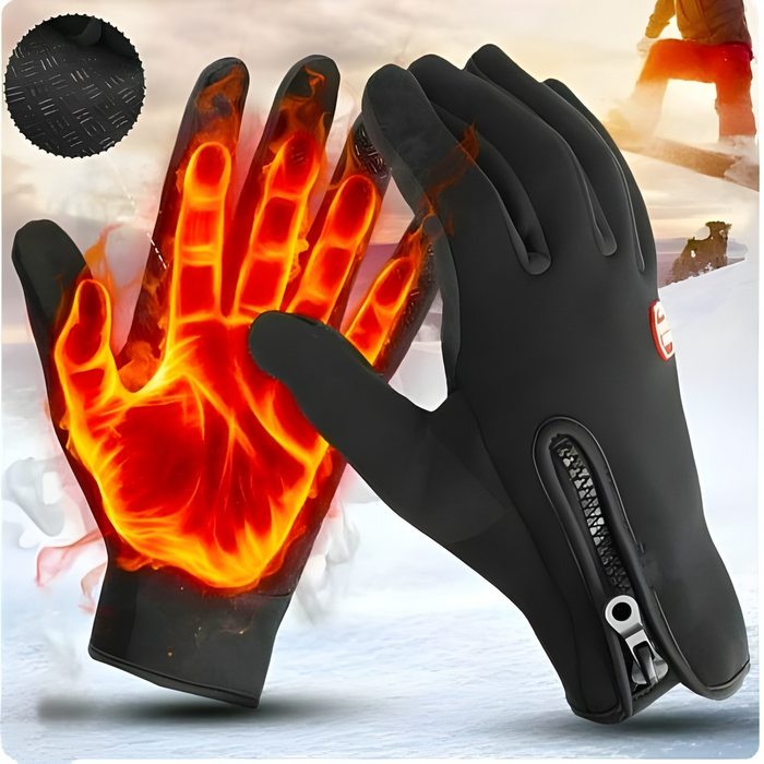 Hendrano™ Waterproof Touchscreen Winter Gloves with Side Zipper