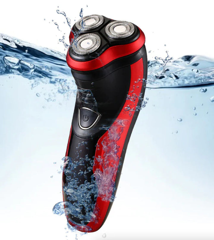 Rotary Electric Shaver for Men with 3D Heads and Pop-Up Trimmer