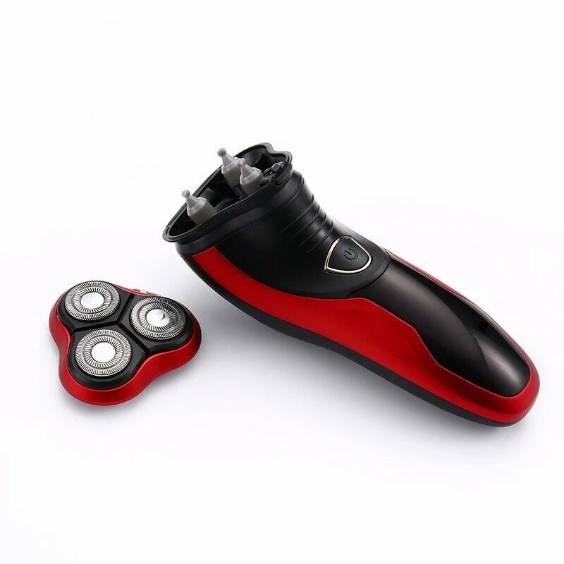 Rotary Electric Shaver for Men with 3D Heads and Pop-Up Trimmer