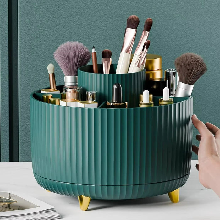 Hendrano™ 360° Rotating Makeup Organizer with 5 Compartments